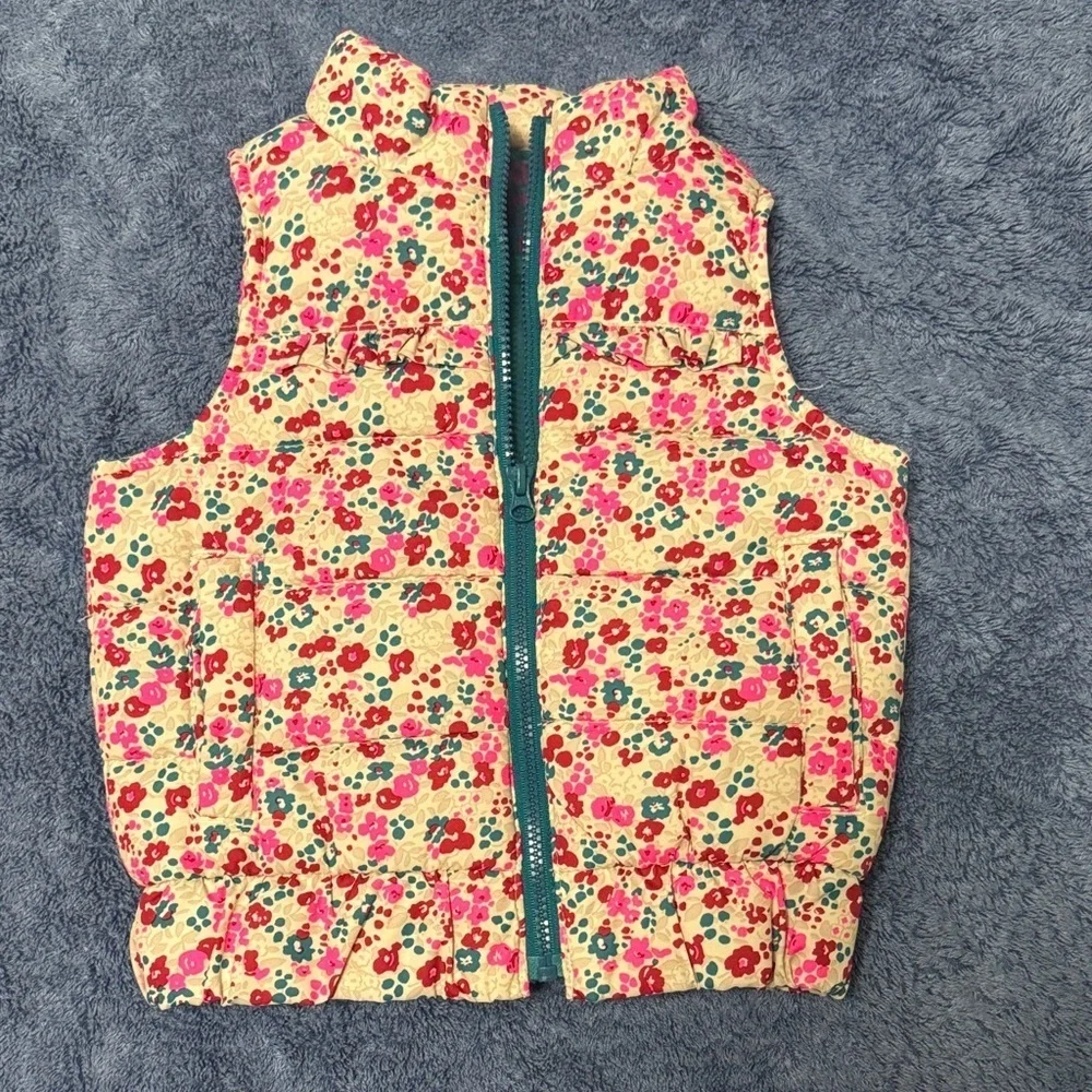 OshKosh B'gosh Floral Puffer Vest